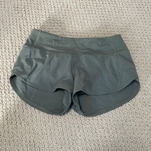 Teal Lululemon shorts